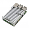 Heatsink Case for Raspberry Pi 4 (Silver Color, without Fan, screws, inbus and termic pads)