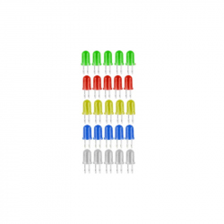 Set of 25 LEDs 5mm
