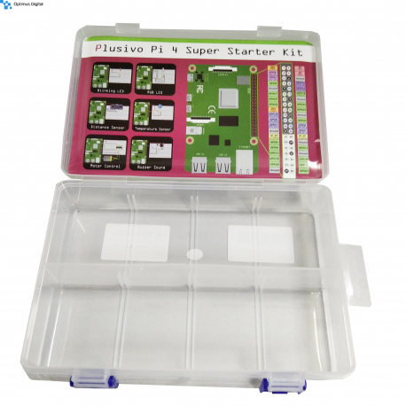 Cutie din plastic Plusivo cu doua compartimente 19.5 x 12.5 x 4.5 cm