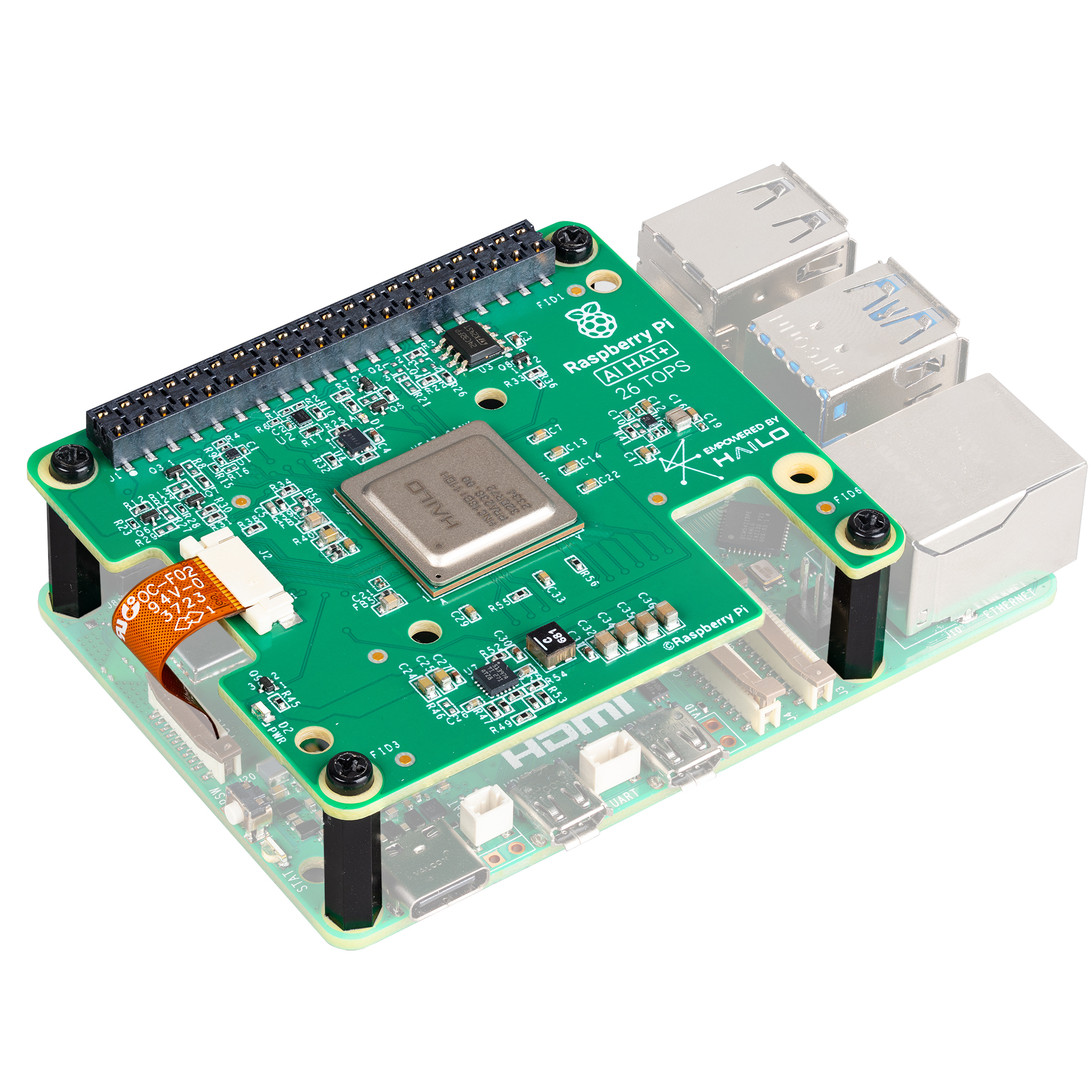 Raspberry Pi AI HAT+ 26 TOPS - Optimus Digital