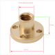 Piuliță Trapezoidală cu Diametrul de 8 mm și Pas de 2 mm