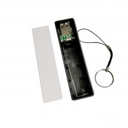 5V USB Body Power Bank Case for 18650 Battery-BLACK