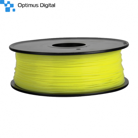 1.75 mm, 1 kg PLA Filament for 3D Printer - Luminous Yellow