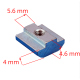 M4 Sliding T Nut for 20 mm V-Slot Profiles