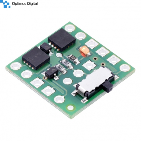 Comutator Mini MOSFET LV cu Protecție la Alimentare Inversă și Buton Lateral