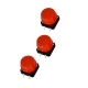 Red Button with Round Cover