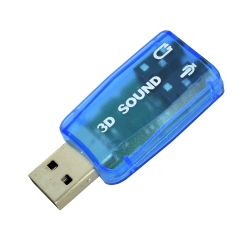 Placa de Sunet 5.1 USB Albastra