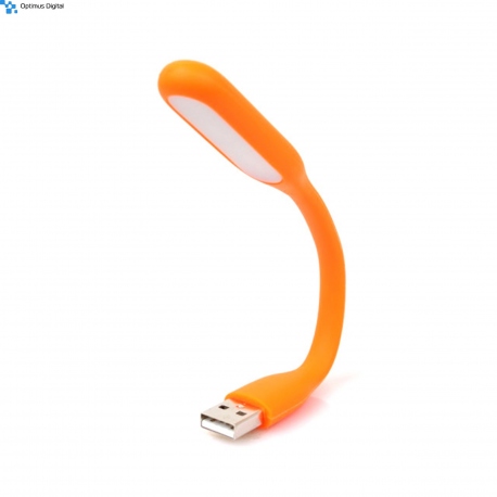 LED USB Orange Flexible Lamp