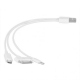 USB Cable 3 Jacks Iphone/Micro USB/Samsung