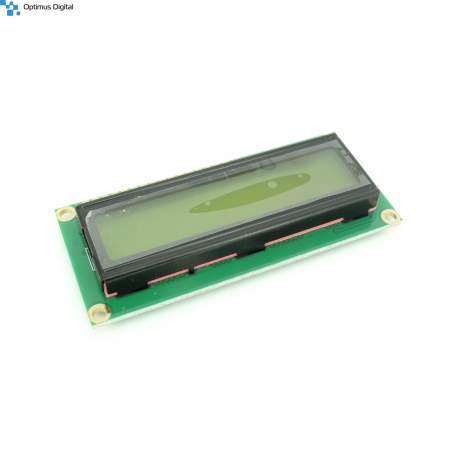 1602 5 V LCD with Yellow-Green Backlight Module and Pines