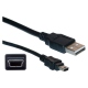 Cablu Negru USB AM la Mini USB 50 cm